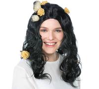 tectake Women's Gothic Wig Black TECTAKE Black One Size