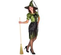tectake Women's Green Witch Costume | Size: XL TECTAKE Green XL