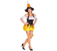 tectake Women's Halloween Lady Costume in Orange | Size: Large TECTAKE Orange L