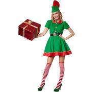 tectake Women's Hardworking Christmas Elf Costume | Size: XL TECTAKE Multicolor XL