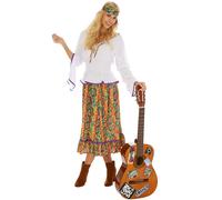 tectake Women's Lady Love & Peace Costume | Size: Small TECTAKE Multicolor S