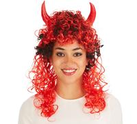 tectake Women's Long-Haired Devil Wig TECTAKE Multicolor One Size