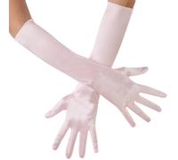 tectake Women's Long Satin Gloves in Rose TECTAKE Rose One Size