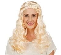 tectake Women's Medieval Courtier Wig Yellow TECTAKE Yellow One Size