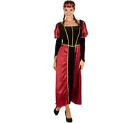 tectake Women's Medieval Lady Costume in Black | Size: XL TECTAKE Black XL