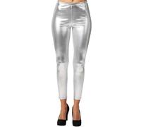 tectake Women's Metallic Leggings in Silver | Size: Medium TECTAKE Silver M
