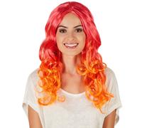 Women’s Wig Ombre Curls Halloween Fancy Dress Outfit Costume Princess long mane