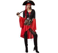 tectake Women's Pirate Queen Costume | Size: Small TECTAKE Multicolor S