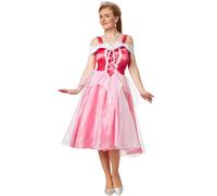tectake Women's Princess Aurora Costume in Rose | Size: 2XL TECTAKE Rose 2XL