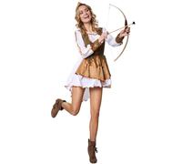 tectake Women's Queen Of Thieves Costume in Brown | Size: 2XL TECTAKE Brown 2XL