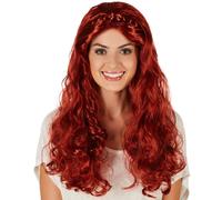 Women’s Wig Renaissance Queen Halloween Fancy Dress Outfit Medievel Castle King
