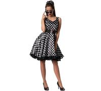 Womens Costume Rockabilly Lady 50s Rock n Roll Polka Dot Fancy Dress Carnival