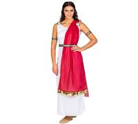 tectake Women's Roman Calpurnia Costume in White | Size: Medium TECTAKE White M