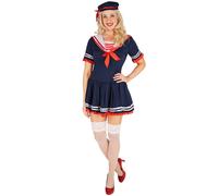tectake Women's Sailor Lady Costume | Size: Small TECTAKE Multicolor S