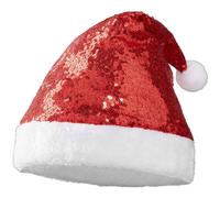 tectake Women's Santa Hat With Red Sequins TECTAKE Red One Size