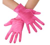 tectake Women's Satin Gloves Silver in Pink TECTAKE Pink One Size