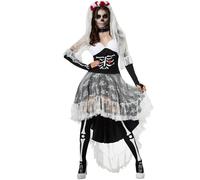 tectake Women's Scary Skeleton Bride | Size: Large TECTAKE Multicolor L