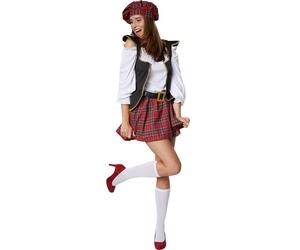 tectake Women's Scottish Lass Costume | Size: Large TECTAKE Multicolor L