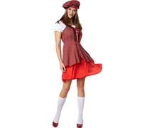 tectake Women's Scottish Maiden Costume | Size: XL TECTAKE Multicolor XL