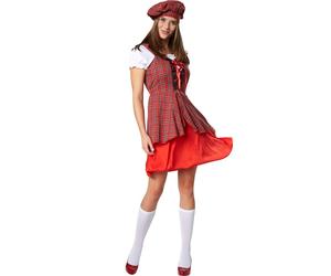 tectake Women's Scottish Maiden Costume | Size: XL TECTAKE Multicolor XL