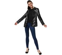 tectake Women's Sequin Jacket in Black | Size: Large TECTAKE Black L