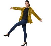 tectake Women's Sequin Jacket in Gold | Size: Small TECTAKE Gold S