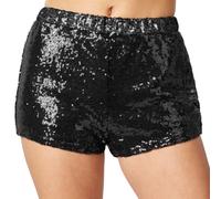 tectake Women's Sequin Shorts in Black | Size: 2XL TECTAKE Black 2XL