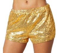 tectake Women's Sequin Shorts in Gold | Size: Medium TECTAKE Gold M