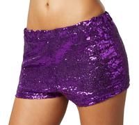 tectake Women's Sequin Shorts in Purple | Size: Small TECTAKE Purple S
