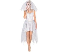 Tectake Womens Skeleton Bride Costume 300061 - White - Xl - Fancy Dress