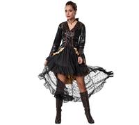 Steampunk Rebel Victorian Gothic Womens Costume Fancy Dress Halloween Party