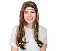 tectake Women's Stone Age Wig in Brown TECTAKE Brown One Size