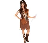 tectake Women's Stone Age Woman Costume in Brown | Size: Large TECTAKE Brown L