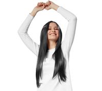tectake Women's Straight Long-Haired Wig in Black TECTAKE Black One Size