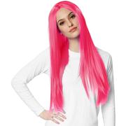 tectake Women's Straight Long-haired Wig in Pink TECTAKE Pink One Size