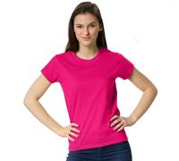 tectake Women's T-Shirt - Plain Top For Women in Pink | Size: Small TECTAKE Pink S
