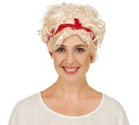 tectake Women's Wig Rockabilly in Yellow TECTAKE Yellow One Size