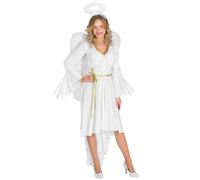tectake Women's X-Mas Angel Costume in White | Size: XL TECTAKE White XL