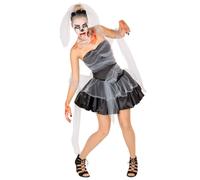 Women’s Costume Black Widow Halloween Fancy Dress Outfit Adult Wedding Zombie