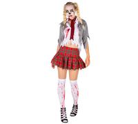 tectake Women's Zombie Costume in Red | Size: Small TECTAKE Red S