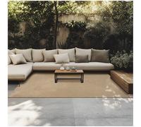 TecTake® Woven Jute Rug in Cosy Boho Style, Area Rug in Durable Jute & Polyester Blend, Non-Stretch, Allergy-Friendly & Low-Maintenance Carpet, Ideal Living Room, Hallway & Bedroom Rug - 160 x 230 cm