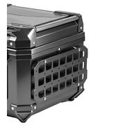 TECTEK Rigid MOLLE Panel for Motorcycle Top Case, Aluminum Tail Box Side Tactical Gear Rack Truck Mount Panels Equipment Accessories Compatible with Vehicles Car Organizer Pouch Tool Bag(2pcs)