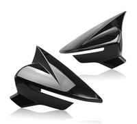 TECTICO Car Side Wing Mirror Cover - Rearview Mirror Housing Compatible with Seat Leon MK3 5F ST FR Cupra 2012-2020, Ibiza Mk5 Arona KJ7 2017-2020, Glossy Black, 1 Pair