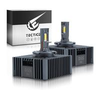 TECTICO D5S LED Headlight Bulbs 90W 12000LM 6000K Bright White, Plug-and-Play High/Low Beam, Direct OEM HID Xenon Replacement, Pack of 2