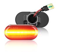 TECTICO LED Dynamic Side Indicator Amber Yellow Super Bright Canbus Sequential Repeater Lights Compatible with Renault Opel Nissan Dacia Benz Smart, 2 Lamps