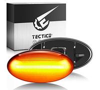 TECTICO LED Dynamic Side Indicator Amber Yellow Super Bright Canbus Sequential Repeater Lights for 107 108 206 301 307 407 607 Expert C1 C2 C3 C4 C5 Xsara Jumpy Berlingo, 2 Lamps