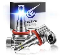 TECTICO Next Gen H8 LED Angel Eyes Fog Lights 100% Canbus Error Free 40W Blue Headlight Bulbs DRL Halo Ring for E60 E92 E90 E91 E93 E70 X5 E71 E72 X6 E82 E87 E61 E63 E64, 2 Lamps