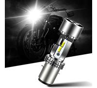 TECTICO S2 Ba20d LED Headlight Bulbs 6000K Xenon White +300% Super Brighter High/Low Beam for Motorcycle Motorbike, 1 Lamp