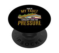 Tectonic Plates Model Earthquake Sorry My Fault Science Pun PopSockets Adhesive PopGrip