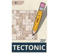 Tectonic Puzzelboek 4 Sterren | 300 Uitdagende Tectonic Puzzels: Gevorderd niveau met complexere patronen en diepere logica
